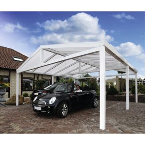 Carport »Satteldachcarport«, B x T x H: 615 x 500 x 250 cm, weiß