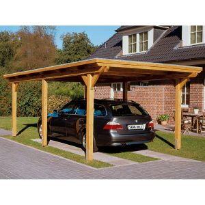 Skan Holz Carport Emsland 354 cm x 604 cm Natur kaufen bei OBI