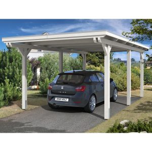 Skan Holz Carport Emsland 354 cm x 604 cm Weiß kaufen bei OBI