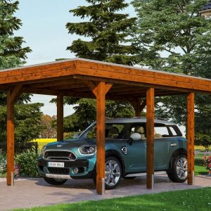 Skanholz Einzelcarport »Friesland«, 221 cm Einfahrtshöhe