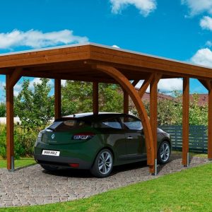 Skanholz Einzelcarport »Friesland 5«, 210 cm Einfahrtshöhe