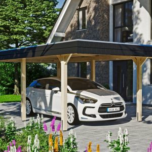 Skanholz Einzelcarport »Wendland«, 206 cm Einfahrtshöhe