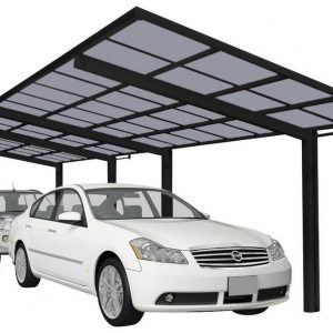Ximax Doppelcarport »Linea Typ 80 Tandem-schwarz«, 240 cm Einfahrtshöhe, Aluminium