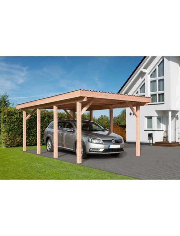 Carport »Erding 3«, Außenmaß BxT: 295 x 496 cm, braun