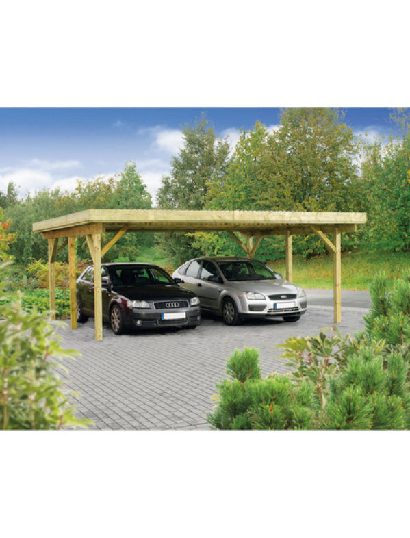 Carport »Hamburg 1«, Außenmaß BxT: 551 x 394 cm