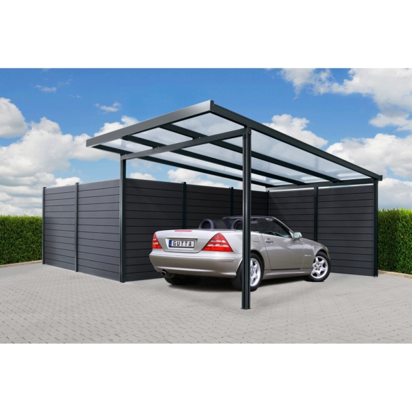 Carport Premium Anthrazit PC Stegplatte klar 309,4 cm x 562 cm kaufen bei OBI