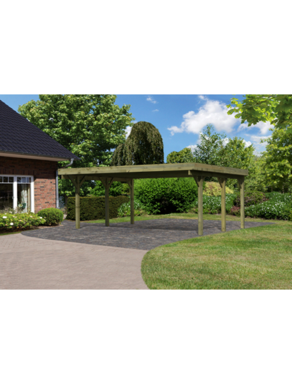 Doppelcarport »Classic 1 Variante A«, Außenmaß BxT: 563 x 394,5 cm