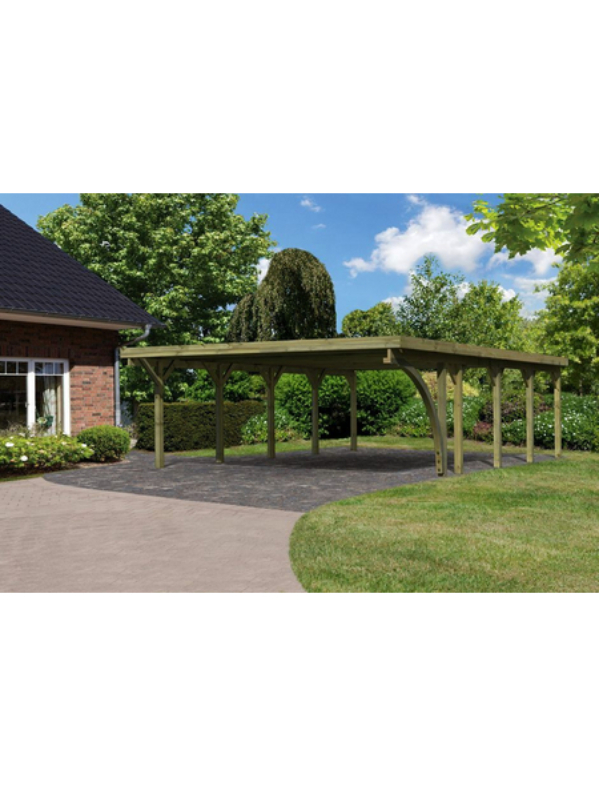 Doppelcarport »Classic 3 Variante B inkl. einem Einfahrtsbogen«, Außenmaß BxT: 563 x 777,5 cm