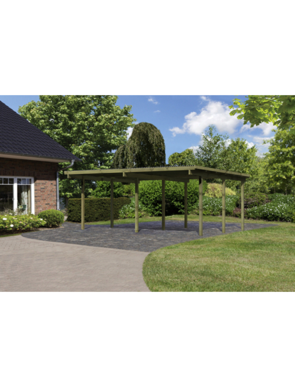 Doppelcarport »Eco 1 Variante A«, Außenmaß BxT: 527 x 387 cm