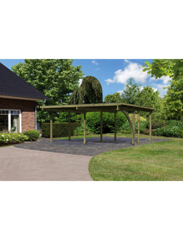 Doppelcarport »Eco 1 Variante B«, Außenmaß BxT: 527 x 387 cm