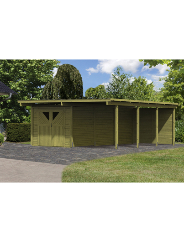 Doppelcarport »Eco«, Außenmaß BxT: 527 x 576 cm