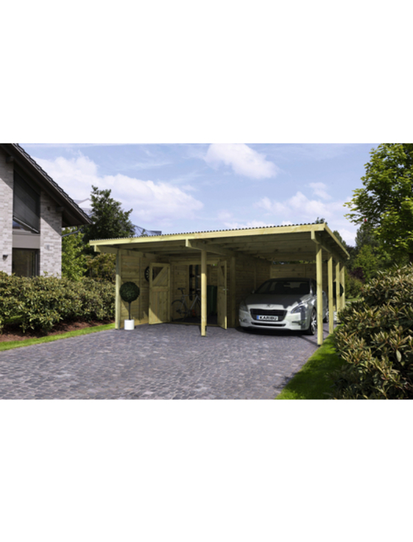 Doppelcarport »Eco«, Außenmaß BxT: 527 x 576 cm