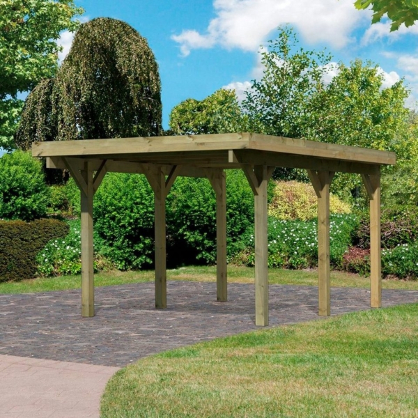 Karibu Einzelcarport »Classic 1«, 206 cm Einfahrtshöhe