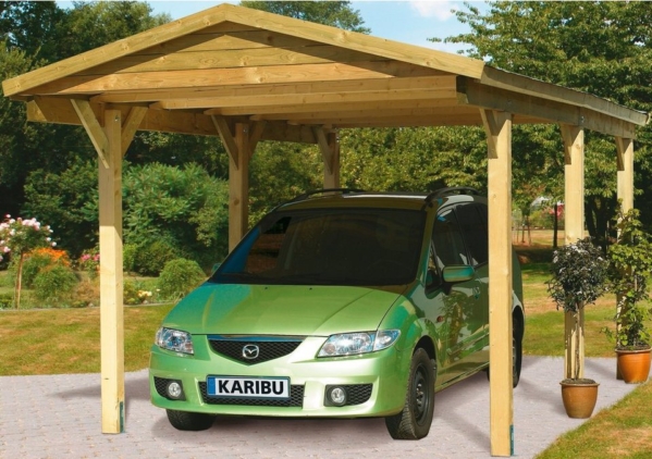 Karibu Einzelcarport »Classic 1«, 215 cm Einfahrtshöhe