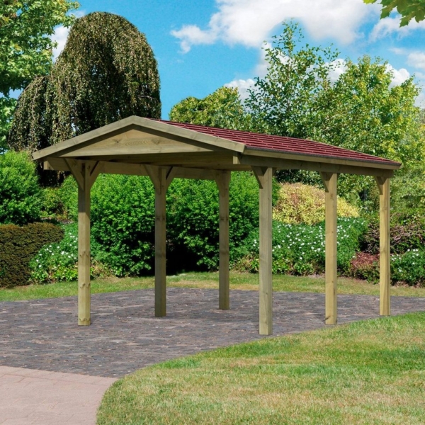 Karibu Einzelcarport »Classic«, 215 cm Einfahrtshöhe