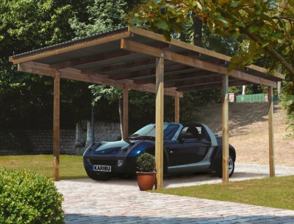 Karibu Einzelcarport »Eco 1«, 206 cm Einfahrtshöhe