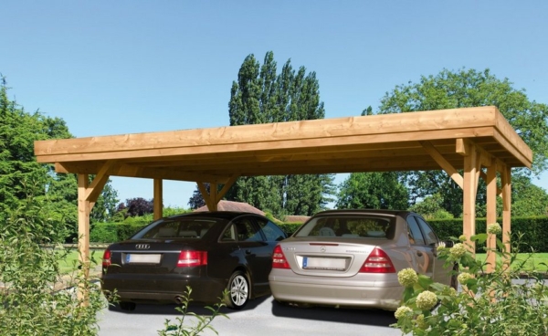 Kiehn-Holz Doppelcarport »Bochum«, 198 cm Einfahrtshöhe