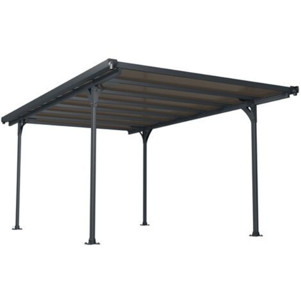 Palram Carport Verona 5000 inkl. Regenrinnen und Befestigungskit
