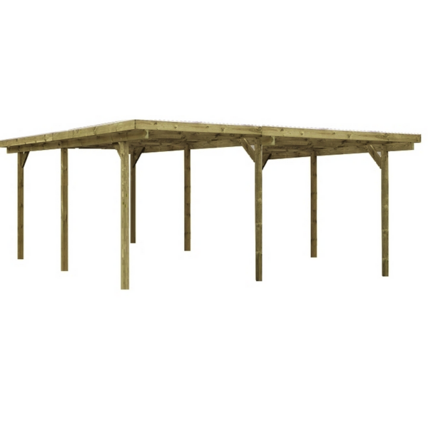 RSC Doppelcarport MPF 595 x 495 cm Pf 9 x 9