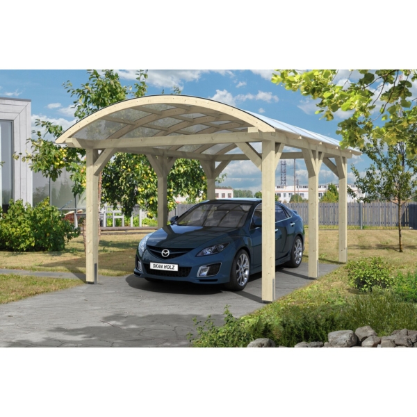 Skan Holz Bogendach-Einzelcarport Franken 376 cm x 541 cm kaufen bei OBI