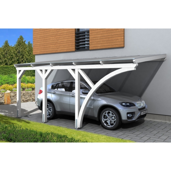 Skan Holz Carport Eifel 300 cm x 541 cm Weiß kaufen bei OBI