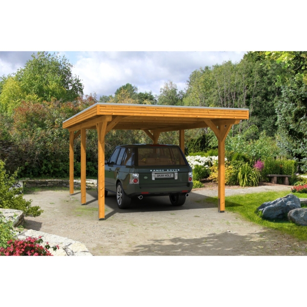 Skan Holz Carport Spessart 355 cm x 604 cm Eiche hell kaufen bei OBI