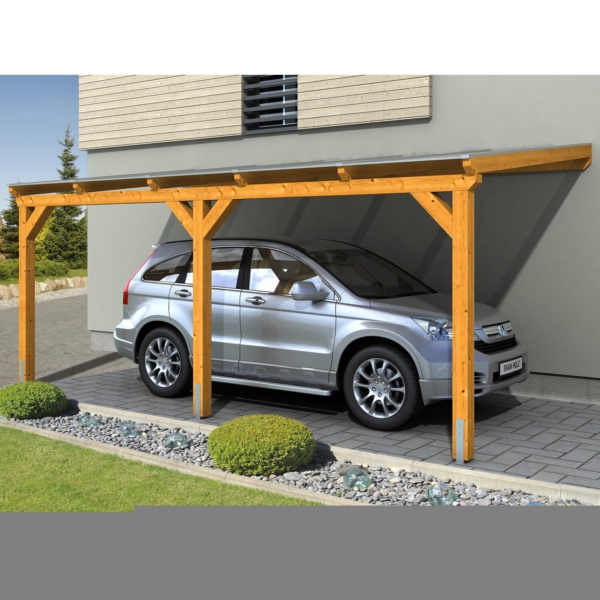 Skan Holz Carport Vogtland 300 cm x 541 cm Eiche hell kaufen bei OBI