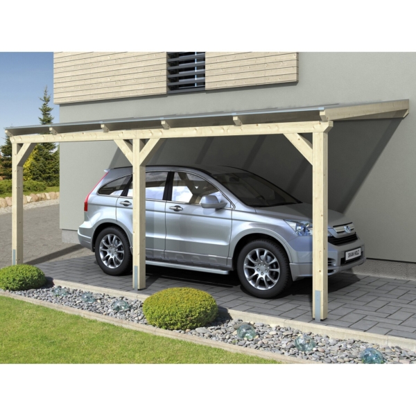 Skan Holz Carport Vogtland 300 cm x 541 cm Natur kaufen bei OBI