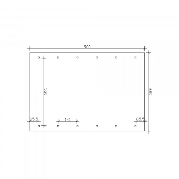 SKAN HOLZ Doppelcarport ‚Wallgau‘ mit Dachlattung 620 x 900 cm schiefergrau
