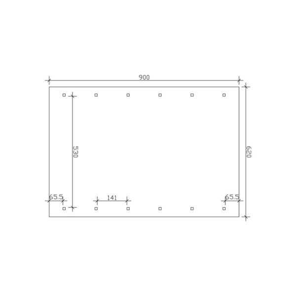 SKAN HOLZ Doppelcarport ‚Wallgau‘ mit Dachlattung 620 x 900 cm schiefergrau