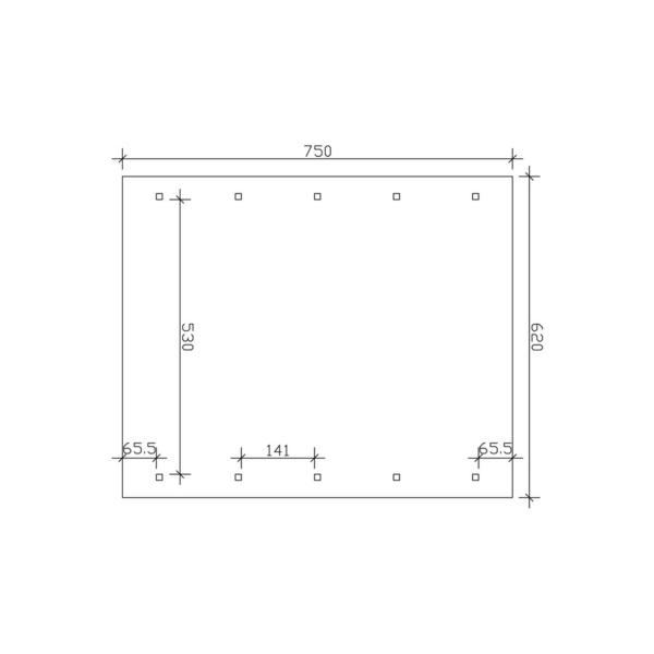 SKAN HOLZ Doppelcarport ‚Wallgau‘ mit roten Schindeln 620 x 750 cm nussbaum