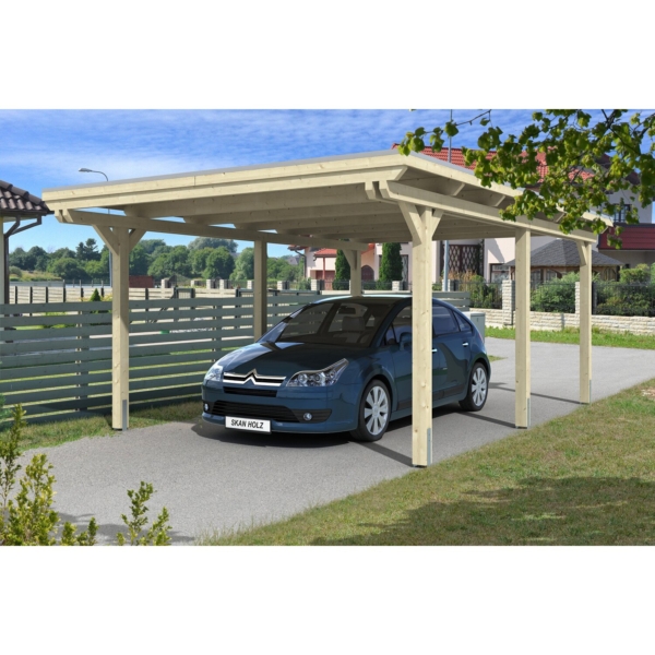 Skan Holz Flachdach-Einzelcarport Emsland 404 cm x 604 cm kaufen bei OBI