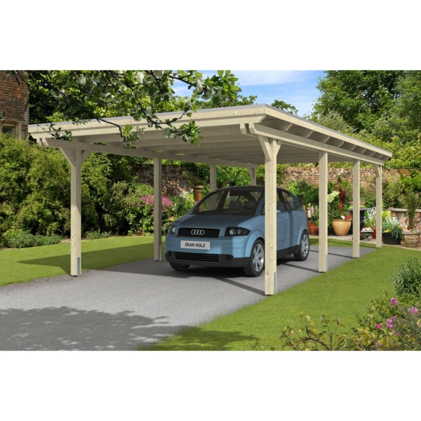Skan Holz Flachdach-Einzelcarport Emsland 404 cm x 846 cm kaufen bei OBI
