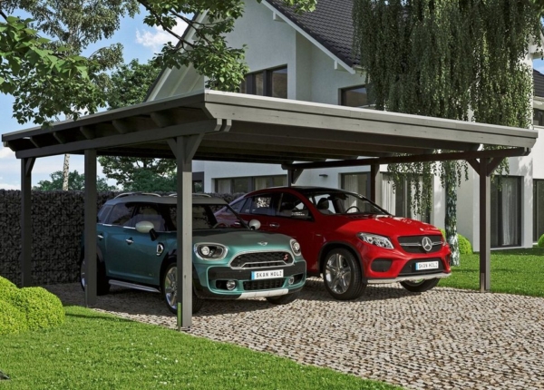 Skanholz Doppelcarport »Emsland«, 223 cm Einfahrtshöhe
