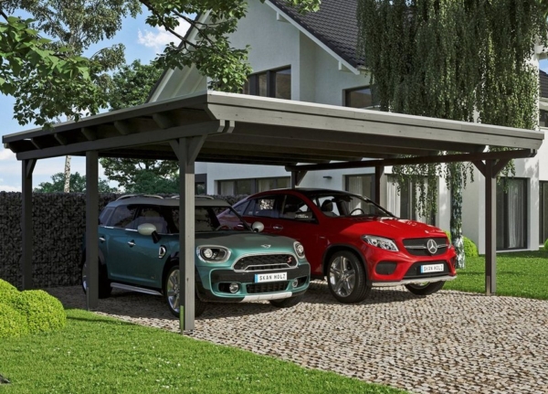 Skanholz Doppelcarport »Emsland«, 223 cm Einfahrtshöhe