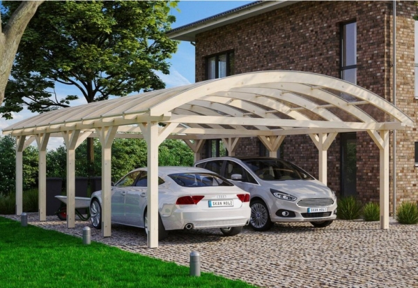 Skanholz Doppelcarport »Franken«, 220 cm Einfahrtshöhe