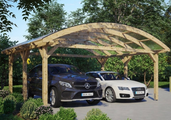 Skanholz Doppelcarport »Franken«, 220 cm Einfahrtshöhe