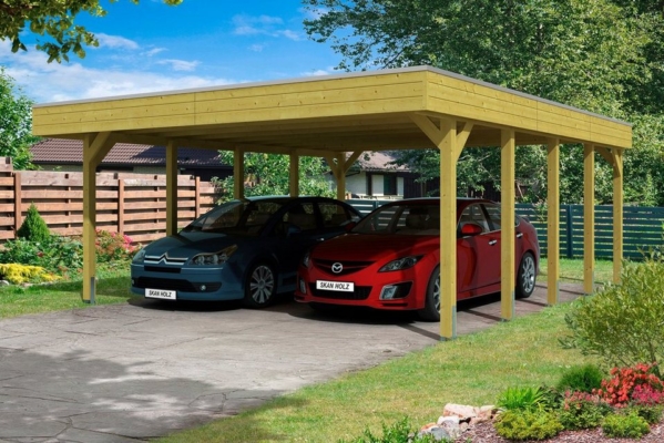 Skanholz Doppelcarport »Friesland«, 207 cm Einfahrtshöhe