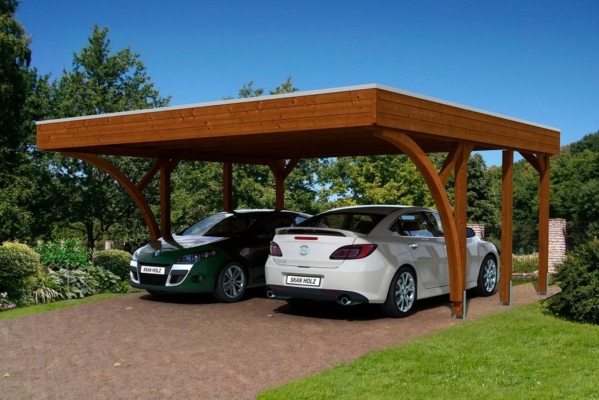 Skanholz Doppelcarport »Friesland 8«, 201 cm Einfahrtshöhe