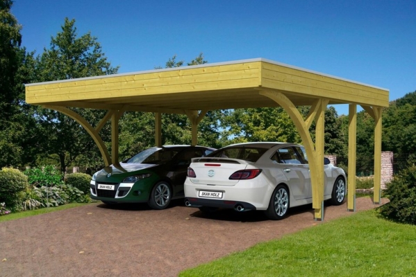Skanholz Doppelcarport »Friesland 8«, 201 cm Einfahrtshöhe