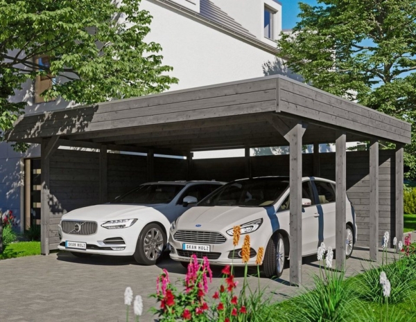 Skanholz Doppelcarport »Friesland Set 3«, 221 cm Einfahrtshöhe