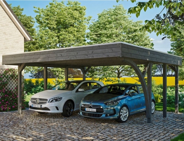 Skanholz Doppelcarport »Friesland Set 7«, 221 cm Einfahrtshöhe