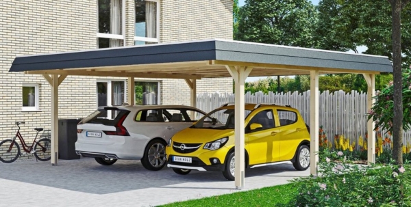 Skanholz Doppelcarport »Wendland«, 216 cm Einfahrtshöhe