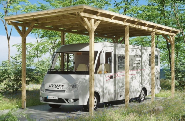 Skanholz Einzelcarport »Caravan-Emsland«, 353 cm Einfahrtshöhe