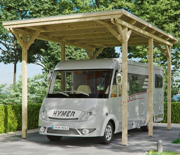 Skanholz Einzelcarport »Caravan-Emsland«, 353 cm Einfahrtshöhe