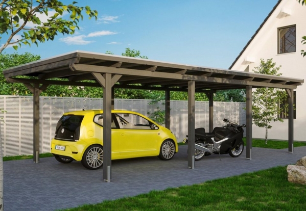 Skanholz Einzelcarport »Emsland«, 223 cm Einfahrtshöhe