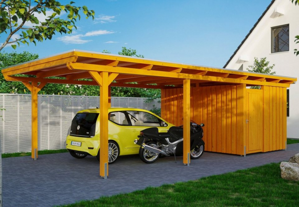 Skanholz Einzelcarport »Emsland«, 223 cm Einfahrtshöhe