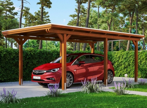 Skanholz Einzelcarport »Emsland«, 223 cm Einfahrtshöhe
