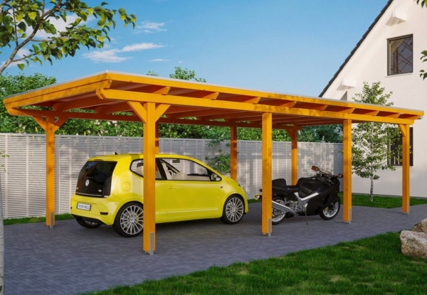 Skanholz Einzelcarport »Emsland«, 223 cm Einfahrtshöhe