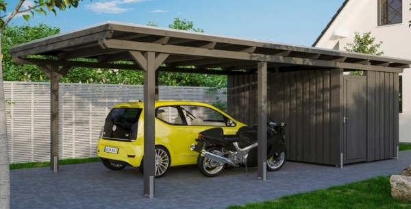Skanholz Einzelcarport »Emsland«, 223 cm Einfahrtshöhe